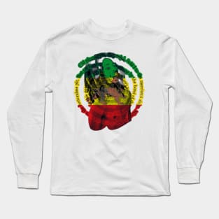 Reggae Rasta flag and Redemption Long Sleeve T-Shirt